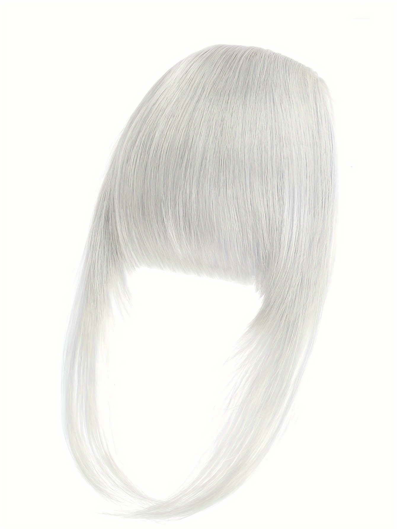 synthetic wig with 12 inch bangs on   suitable for daily   ladies details 43