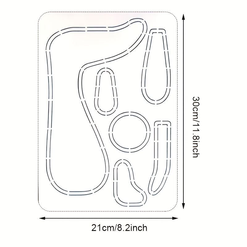 TEMU 1pc 1pcs Suitable For Hobbyists & Beginners Handmade Diy Dachshund Doll Sewing Template - Doll Maker Tool With Washable Sewing Pattern Ruler For