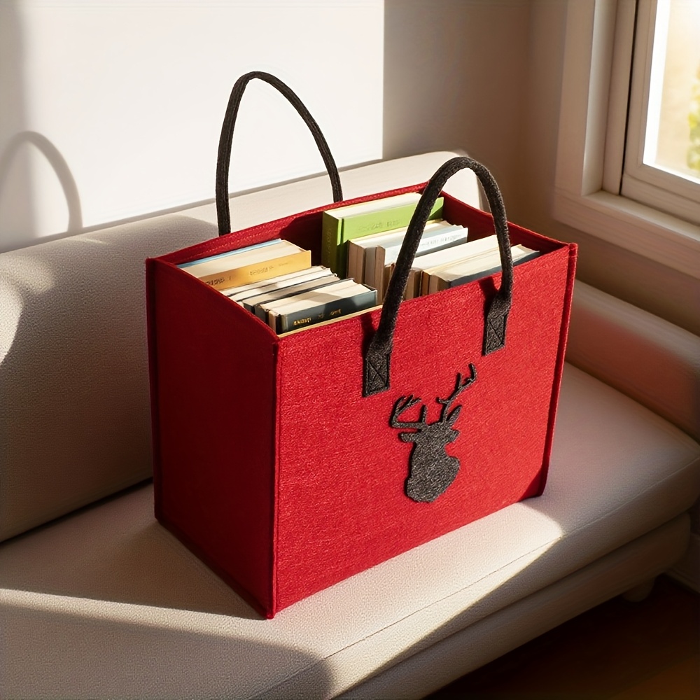 Image of Preparation For 11 And Christmas Gifts: A Modern Large-capacity Felt Handbag For Women, Which Serves As A Tote And A Shopping Bag, Perfect For Shopping And Everyday