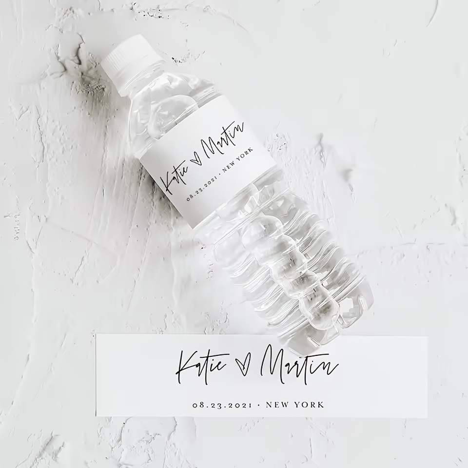 TEMU Personalized Bottle Labels Custom Name Date Stickers For Party Favors Bridal Shower Event Decor Aesthetic Gift For Guests Budget Friendly Bulk