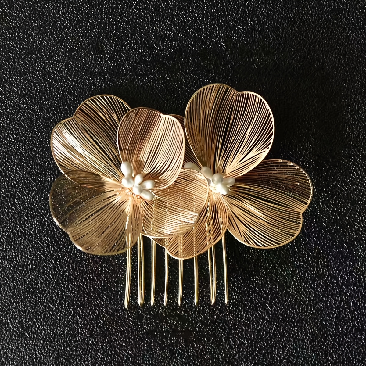 TEMU 1pc Cross-border European And American New Style European Hair Comb, Handmade Headpiece, Bridal Headpiece, Wedding Hair Accessory, Wedding Dress
