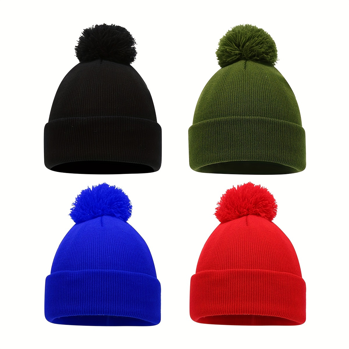 

' Knit Beanie Pom-pom - Fit, , & For Fall/
