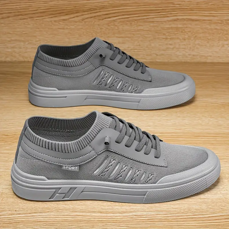 mens summer breathable sock shoes non slip low top skate shoes with shoelace outdoor walking camping traveling details 2