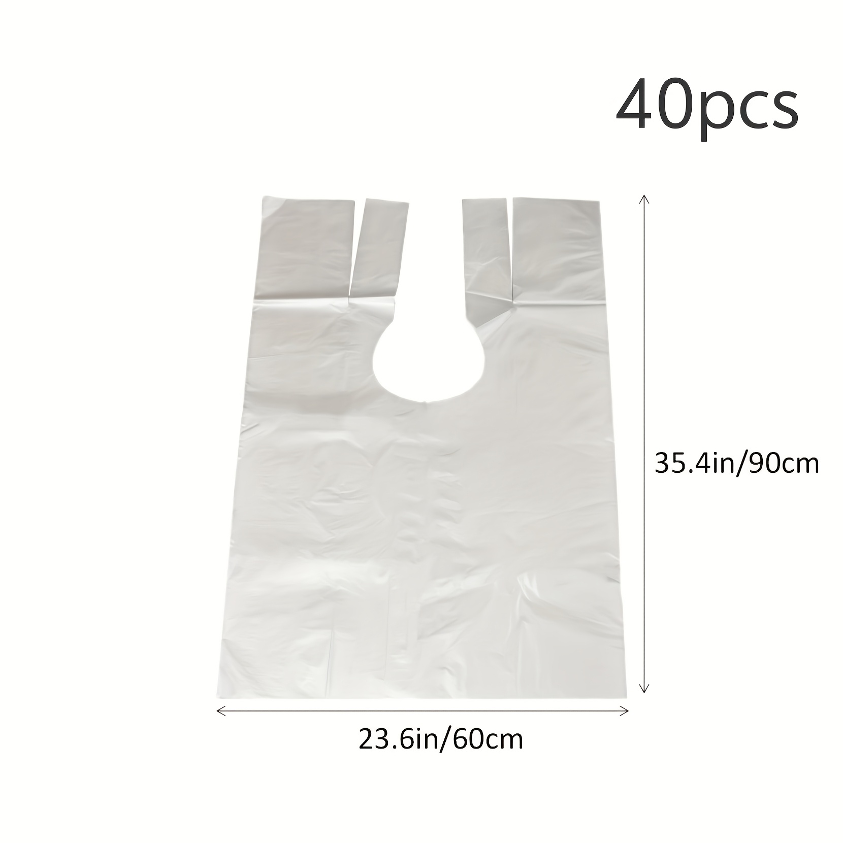 TEMU 40 Disposable Hairdressing Capes, Ideal For Haircuts And Hair Coloring, Suitable For Use At Home Or In Professional Salon Settings
