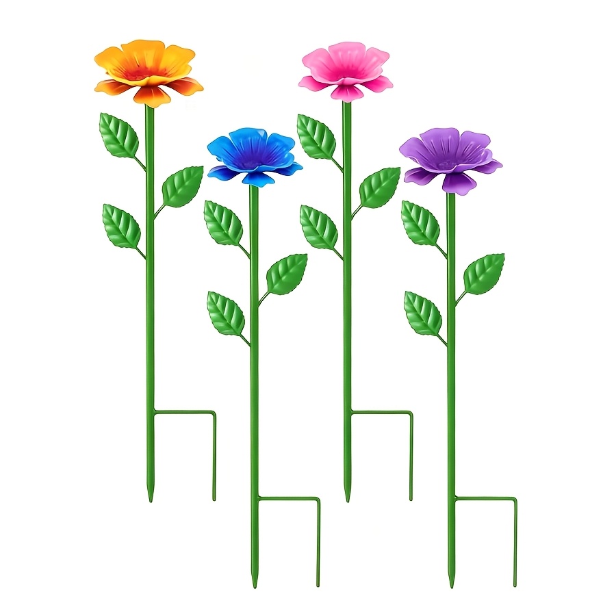 4/6pcs Bee Cups For Garden Bee Watering Station Feeders For Outdoors Vivid Flower Bee Feeder And Watering Station For Outdoor Garden Yard Decor