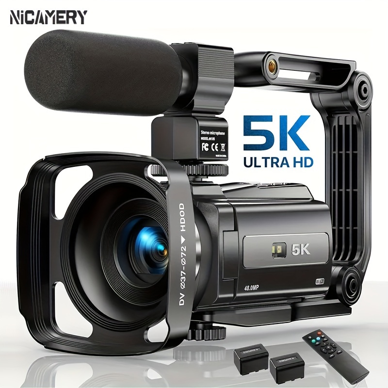 

Nicamery 3.0- Rotating 270- Capacitive Touch , 5k Hd , 48mp , 16x , Supports , Hd, Six- Stabilization, Manipulation, Comes 2 Of 2000mah Battery , , , , Bag, 2 Cables, 1 .