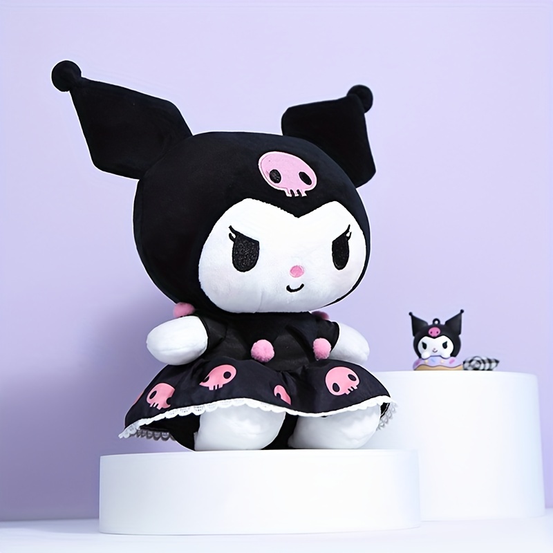 Kuromi Genuine Licensed Plush Doll, Cute Girl Heart Pillow Ornament Toy Sleeping With Doll Birthday Gift Girlfriend Home Decoration Doll, Halloween Christmas Thanksgiving Gift Party Gathering Gift