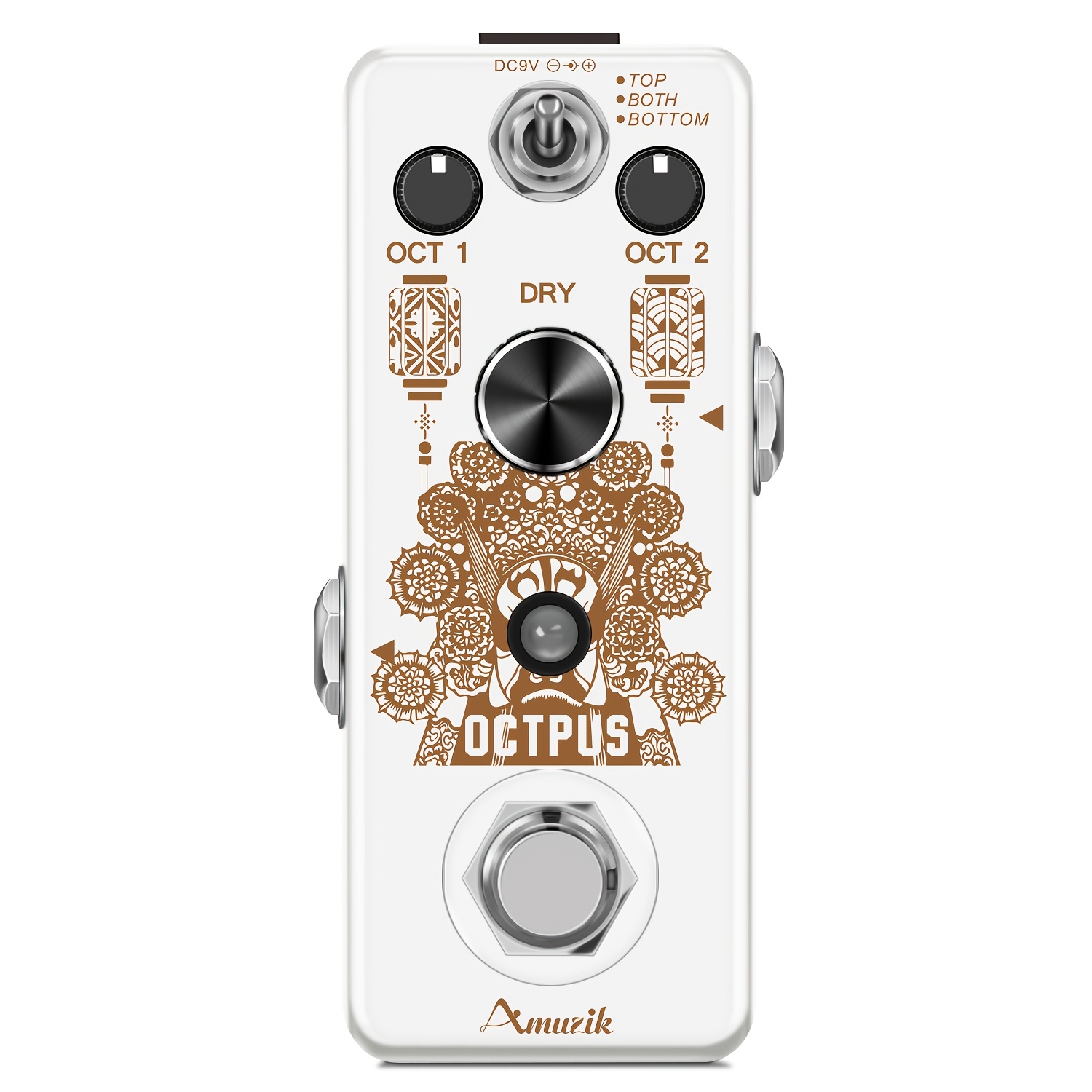 Octave Guitar Pedal, Digital Octave Mini Pedal For Electric Guitar Precise Octave Effects Generator Octopus Guitar Pedals True Bypass Mini Size, That Supply Is Not Included