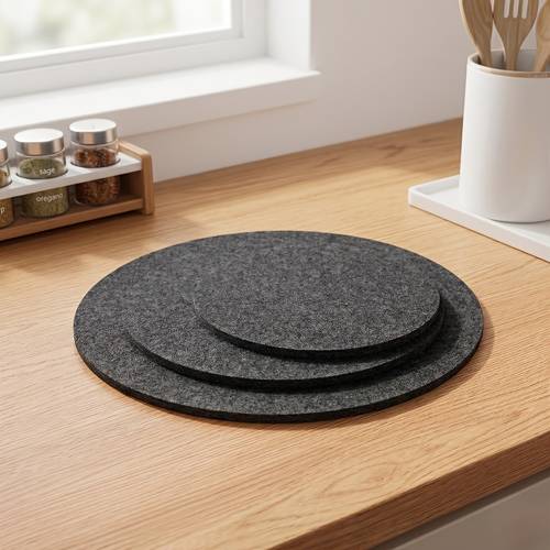 6pcs thickened pads heat resistant scratch proof pads cookware protectors non slip and heat resistant providing thoughtful protection kitchenware and tableware stackable for storage suitable for cookware glassware countertops