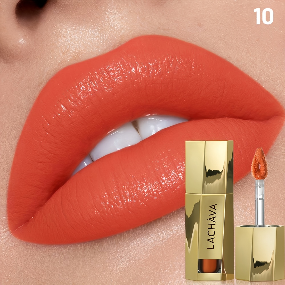 Nude Matte Lip Gloss | Natural Everyday Lip Tint, Long-lasting & Non-sticky, Texture, Perfect For , Office, Dates & Parties