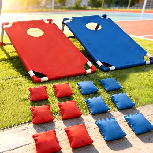 item picture cornhole game set 12 bean bags red and bag cornhole boards gift box suitable for outdoor camping backyard fun indoor party games beach yard games a for holiday gifts and party supplies