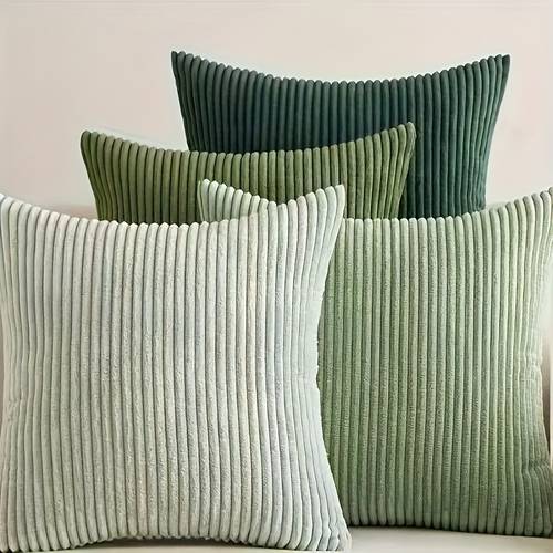 4pcs vintage aesthetic thick corduroy sofa pillowcase set removable and washable corduroy pillowcase winter warm cushion cover vintage corduroy pillowcase instagram style sofa cushion cover