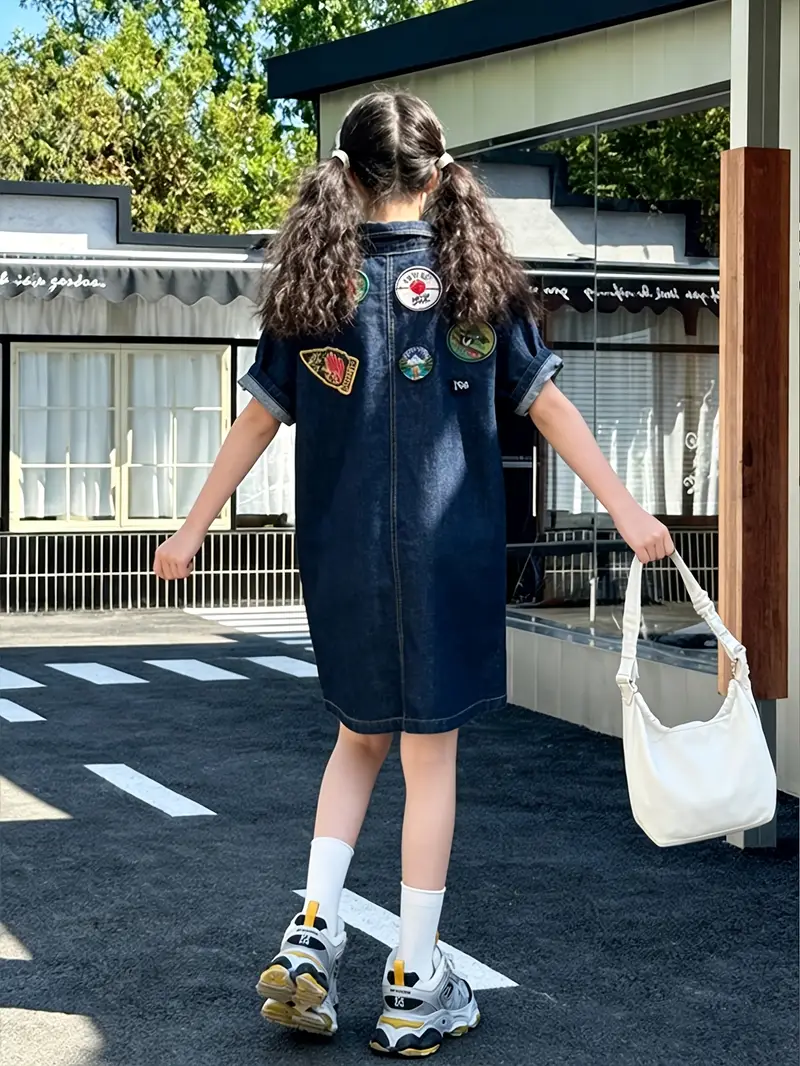 preppy denim dress Preppy Pineapple Boutique | Take these denim dresses from summer to fall Layer them with a mesh top or basic tank for a look that transitions with the season!