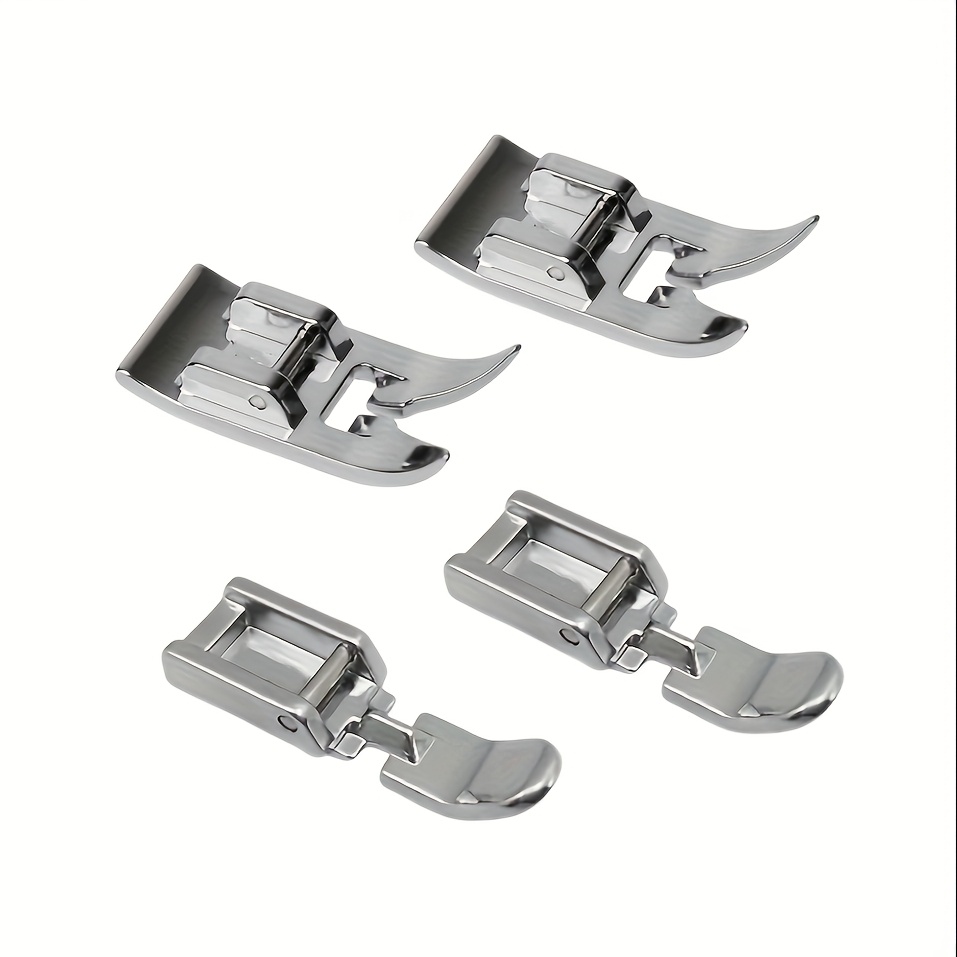 TEMU 4pcs Universal Sewing Foot Set Including Invisible Zipper Foot, Presser Foot, Foot, Straight Foot, And Domestic Machine Universal Narrow Foot