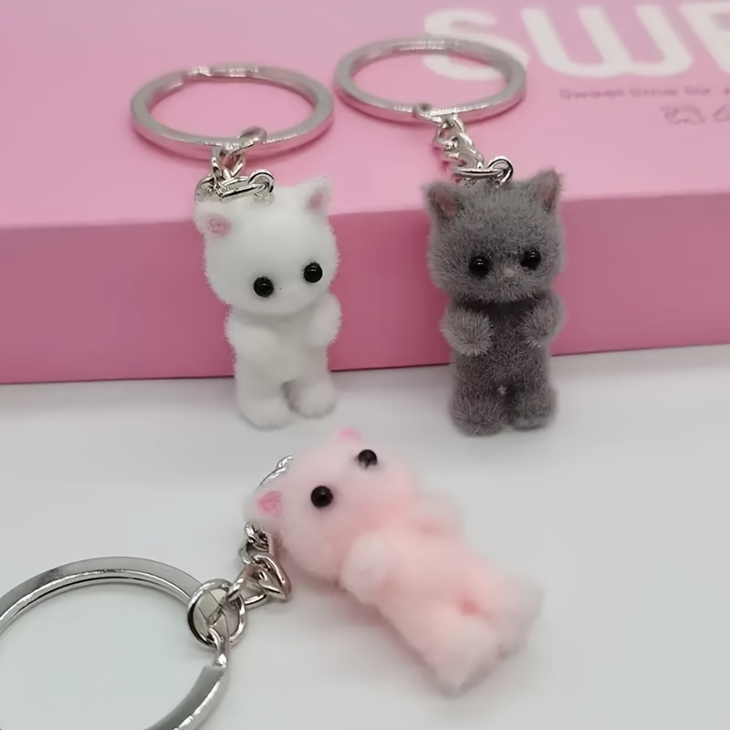 

1pc Cat Keychain, Keyring , To For Handbags And Backpacks,