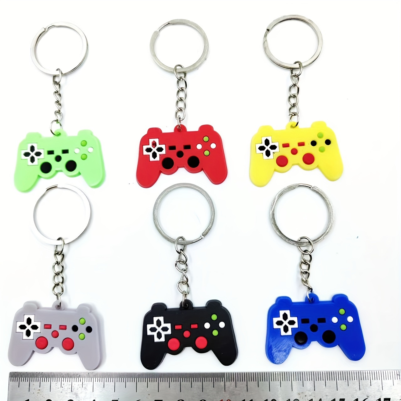 

6pcs Creative Game Console Shaped Keychain Small Birthday Gift Holiday Gift