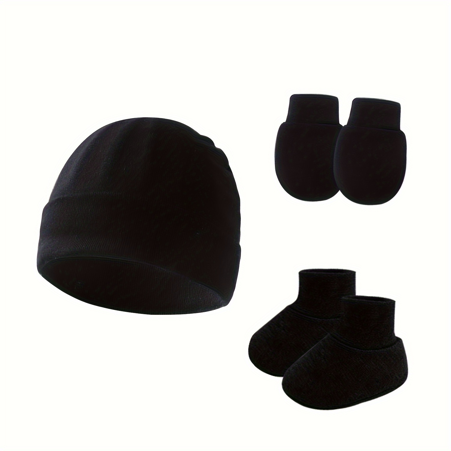 pack baby beanie hats set breathable cotton Temu Malaysia
