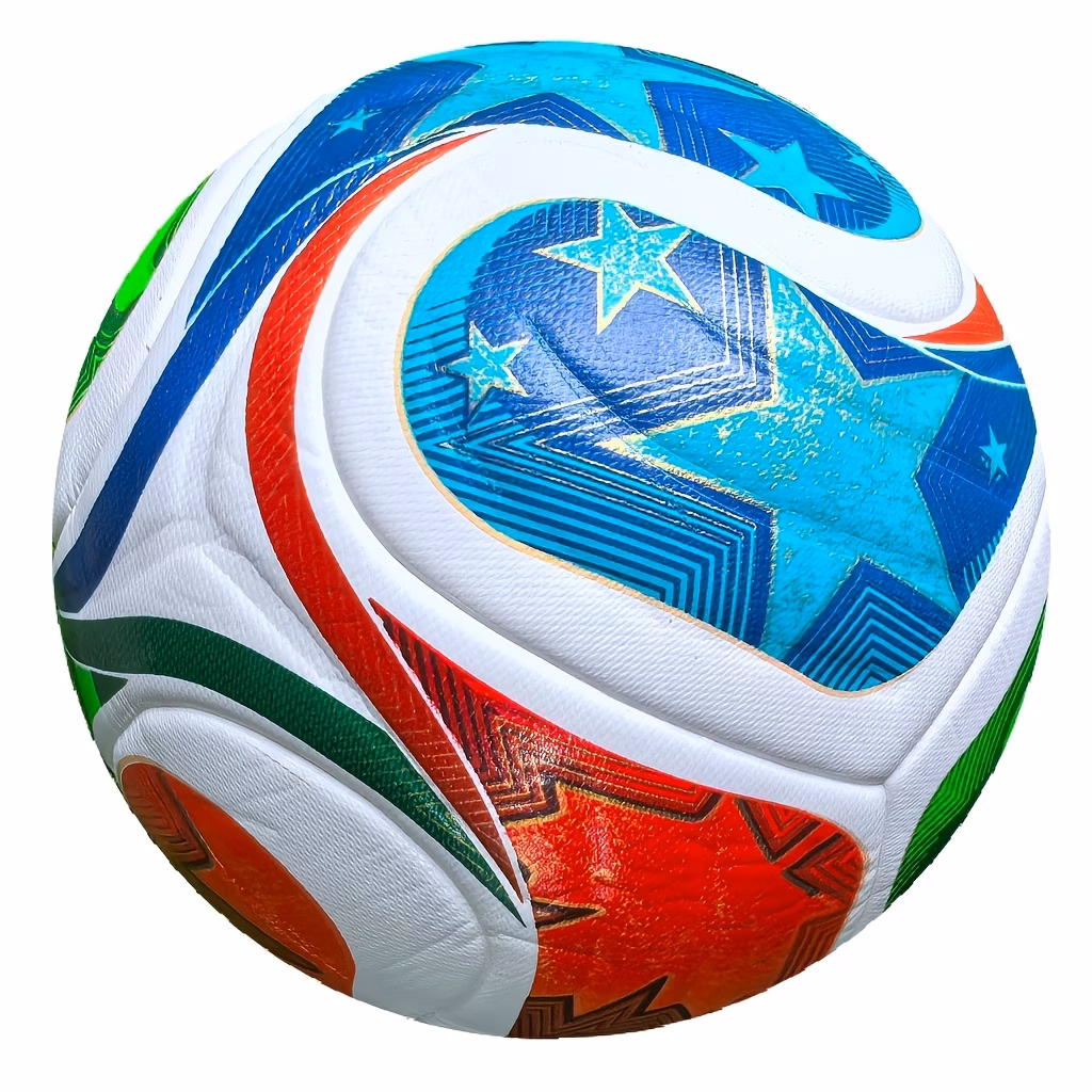1 x 2026 new high end size 5 soccer ball premium pu leather seamless heat bonding high anti slip and wear resistant suitable for indoor and outdoor use professional soccer ball for training and matches Product details 1