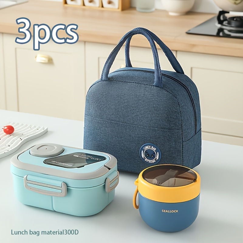 3pcs Portable Large Capacity Lunch Bag Set