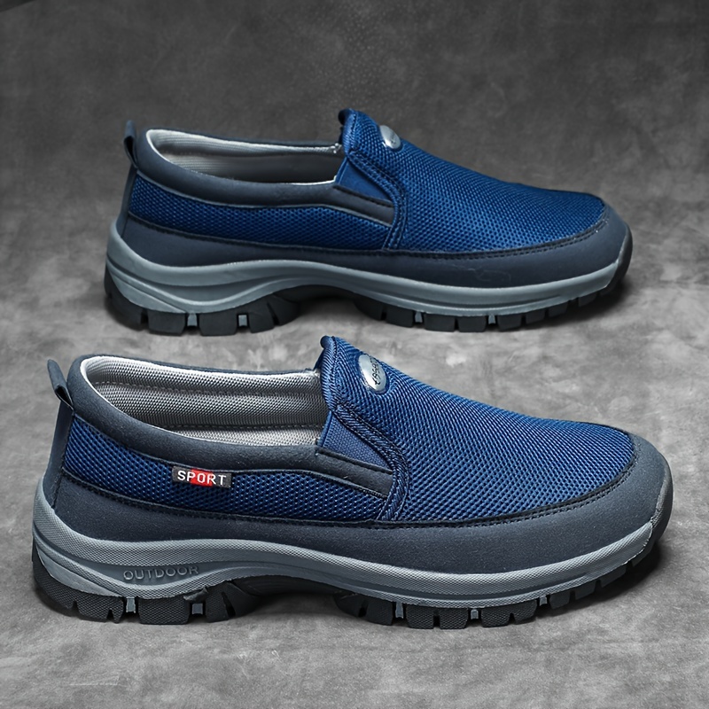 Casual Shoes Blue Non Slip Shoes Men's Slip Breathable Casual