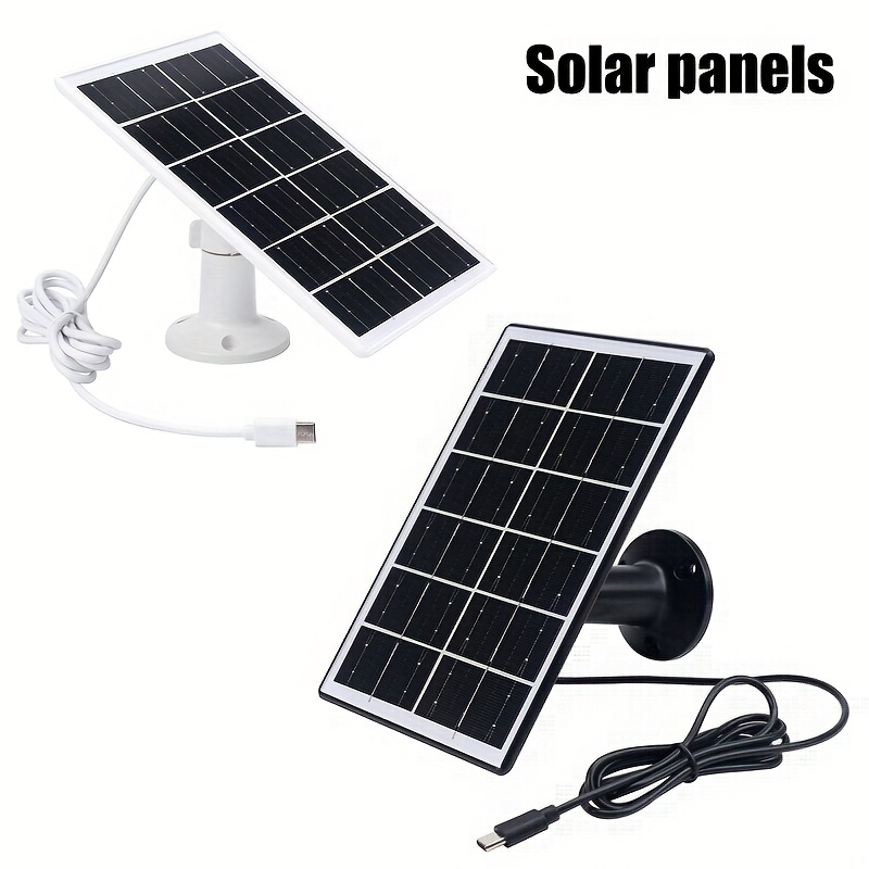 Mini Panneau Solaire 3.5W 5V – Chargeur Type-C Pour Camping, Monocristallin, 150x130 Mm