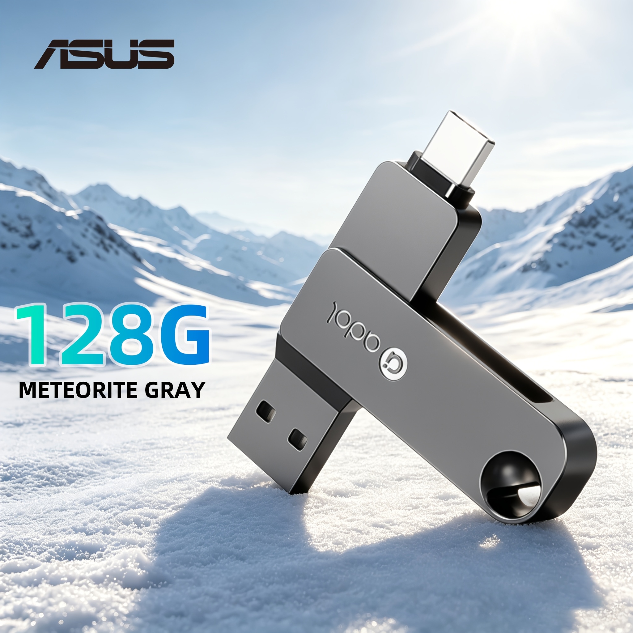 TEMU Clé USB ASUS Adol Double USB-C & USB-A, Disque Externe USB 3.2 Haute Vitesse, Compatible pour Smartphones, Tablettes, Ordinateurs Portables,
