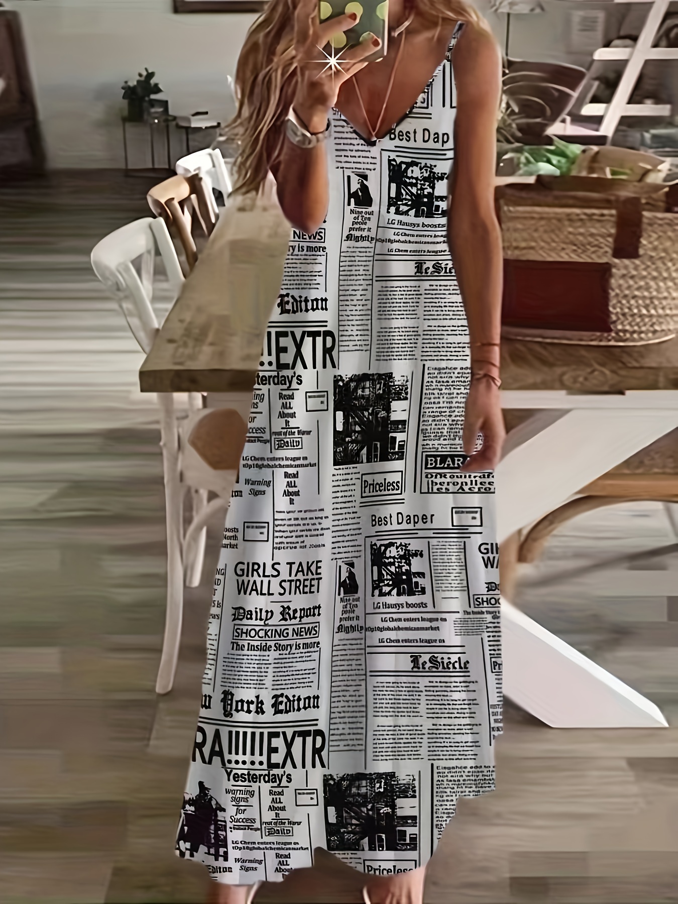 item picture   newspaper   pattern dress   womens dress