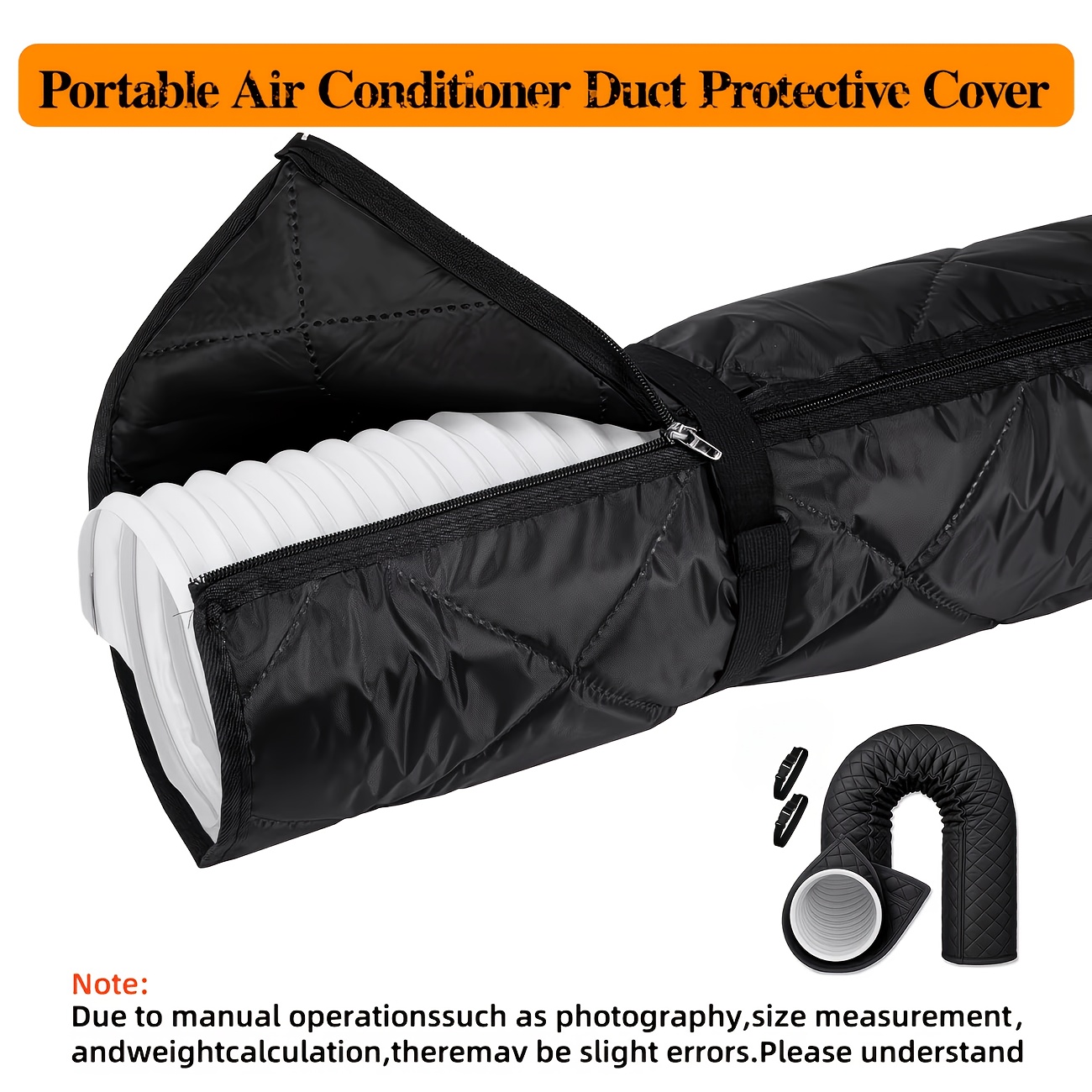 TEMU Portable Air Conditioning Duct Protective Cover, Portable Air Conditioning Duct Insulation Sleeve, Suitable For 5-6 Inch Diameter Exhaust Pipes.