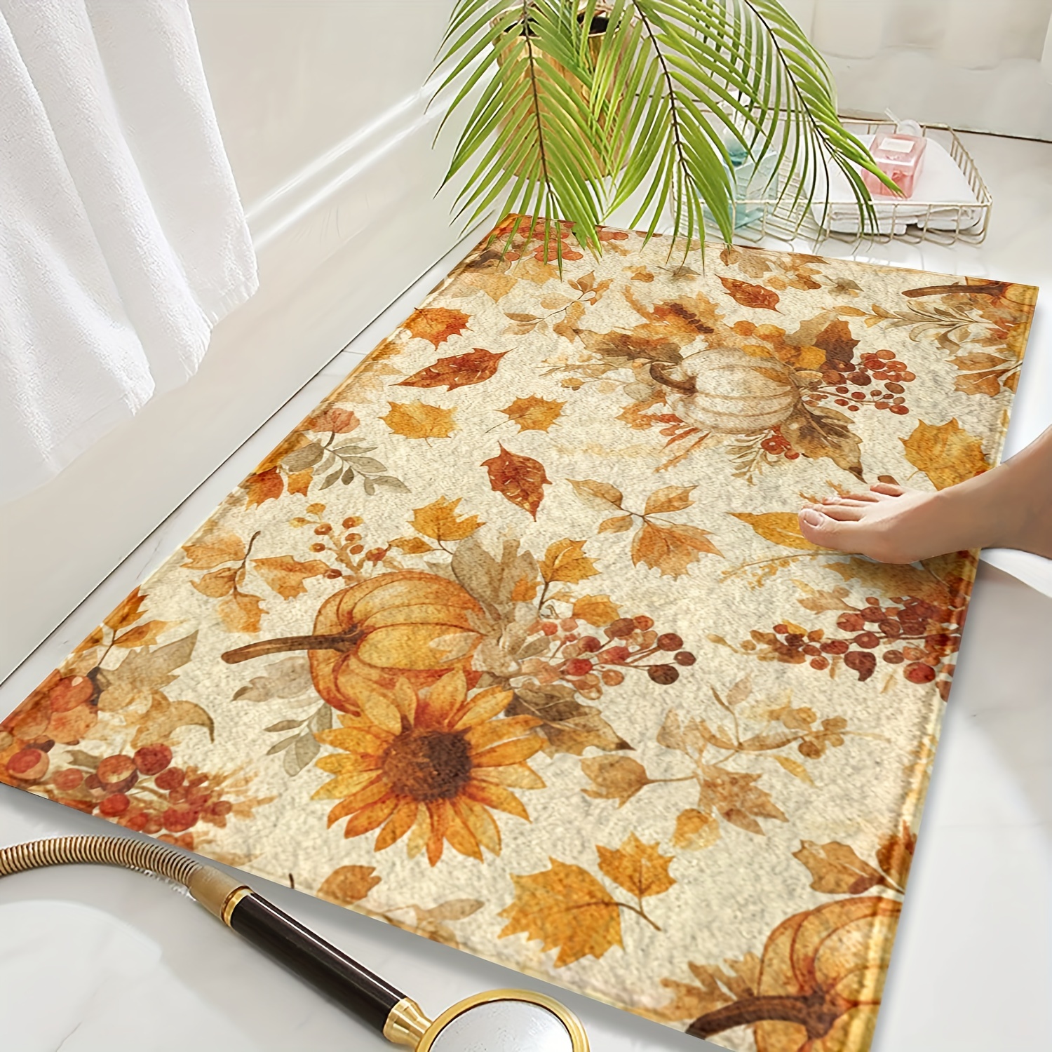 

Bath Rug 1pc - & Pattern, Mat, -dry , , For And Bathroom Decor, , , Fluffy Decor Decoration