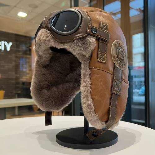 item picture mens winter fleece thick warm ear protection hat outdoor riding cold weather hat