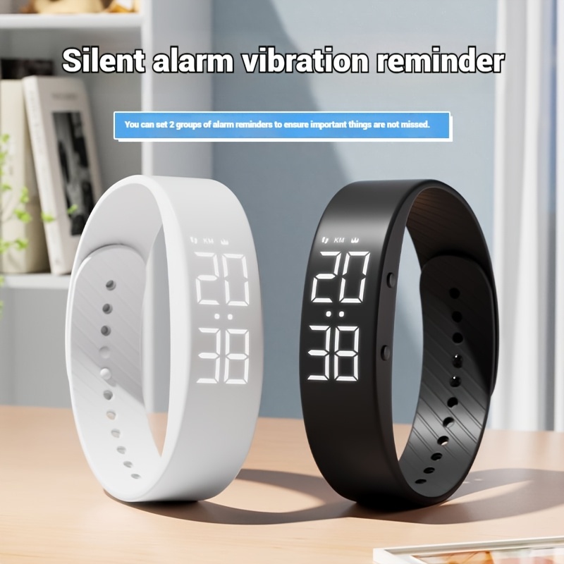 multi set alarm clock neutral sports fitness multifunctional watch with functions such as step counting date calendar etc simple and fashionable electronic watch for students and teenagers   with a free wristband packaging box 0