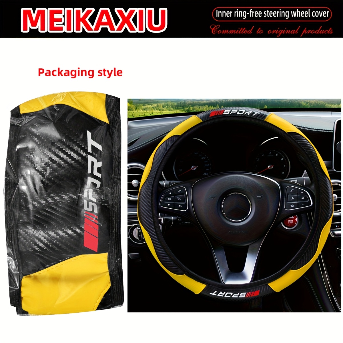 Elastic Car Steering Wheel Cover
