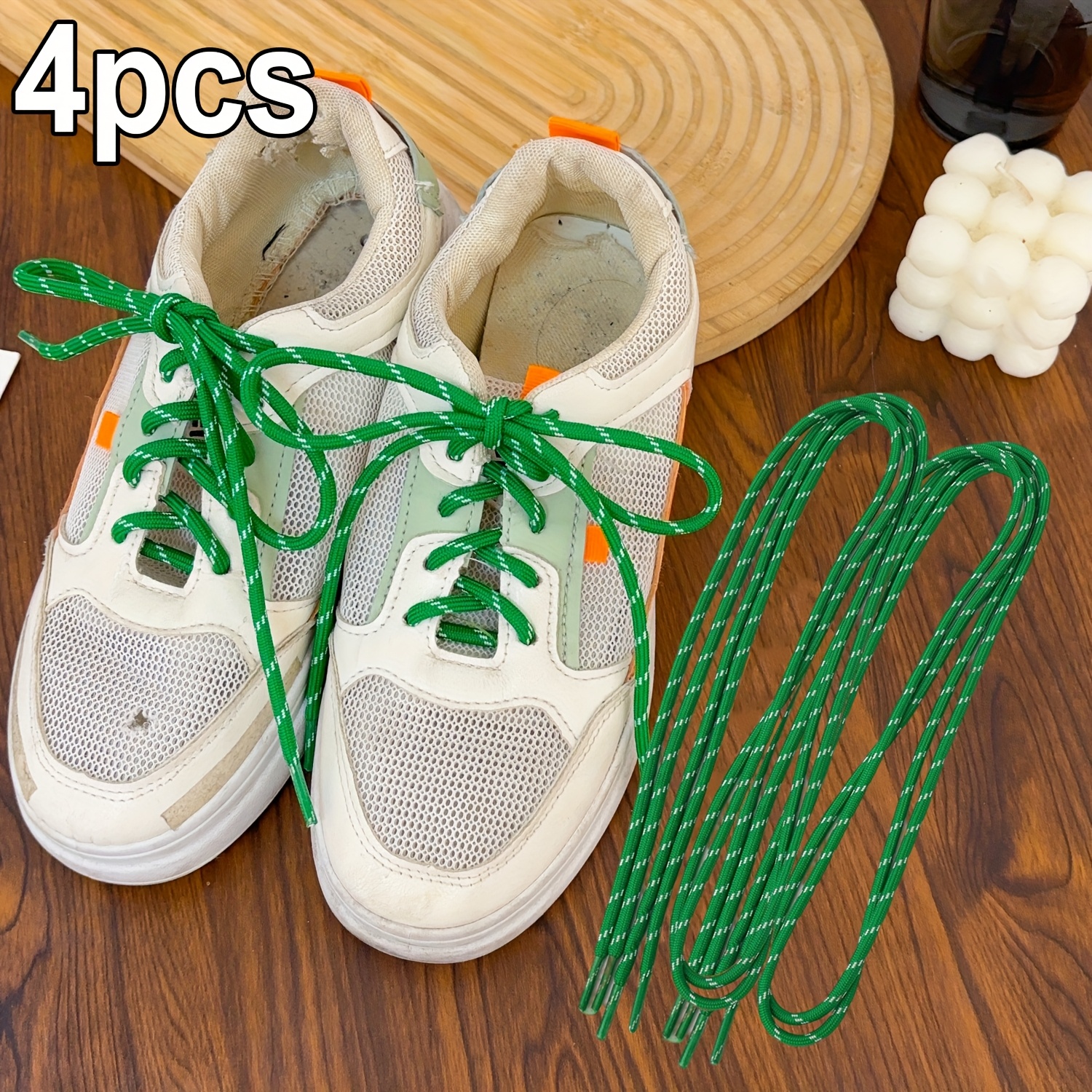 4pcs 100cm colorful round shoelaces fashion athletic - Temu Bahrain