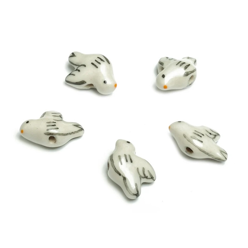 TEMU 5pcs Pigeon Bead Racing Pigeon Jewelry Additions Necklace Bracelet Making Bead Materials