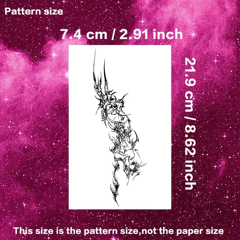 Style Herbal Juice Tattoos Fake Tattoos Men And Women Dark Waterproof Temporary Tattoos Party Gifts Wholesale 's Day