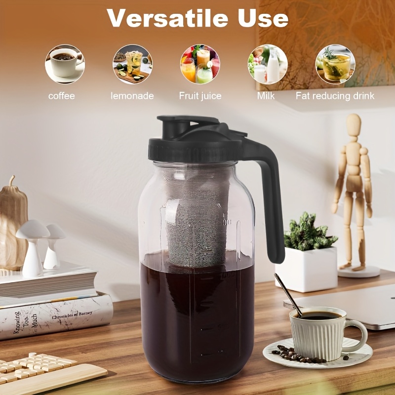 cold brew coffee maker 64 oz 1 pack mason jar cold brew - Temu