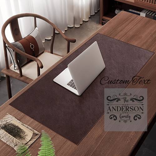 customizable leather texture mouse pad durable on for desk use suitable for office and home desktops easy laptop placement with in five sizes