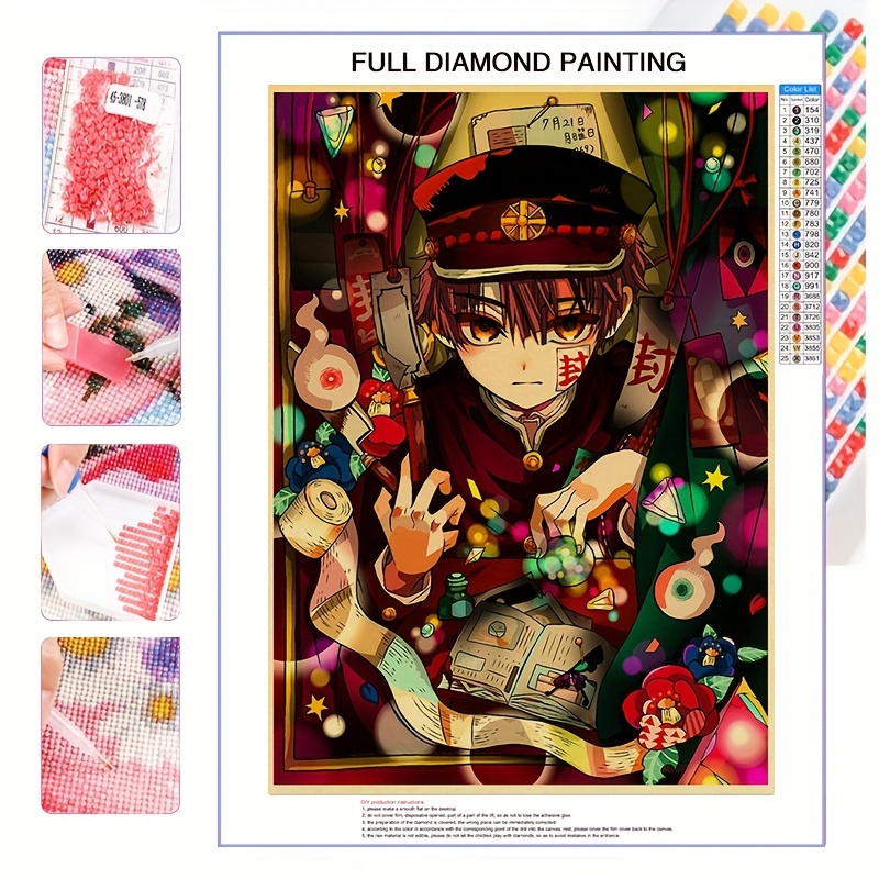 Diy Halloween Decor Anime Character Pattern Diamond Painting - Temu