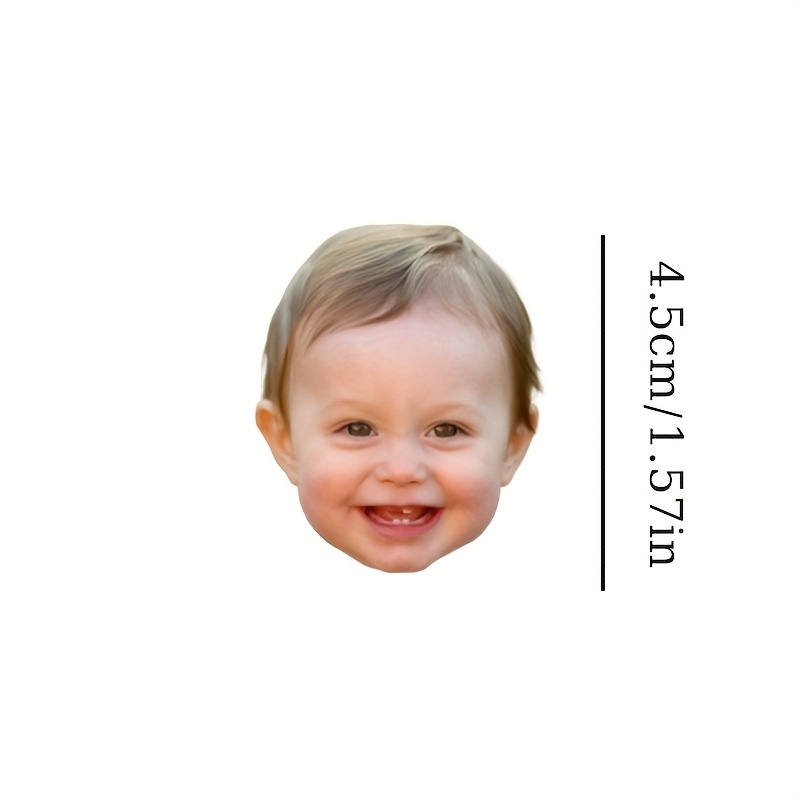 Custom Face & Name Facial Feature Stickers Suitable For Weddings, Birthdays, - Ized Self-adhesive Glitter Snowflake Temporary Face For Party Decorations, Irregular Shape With Pre- For
