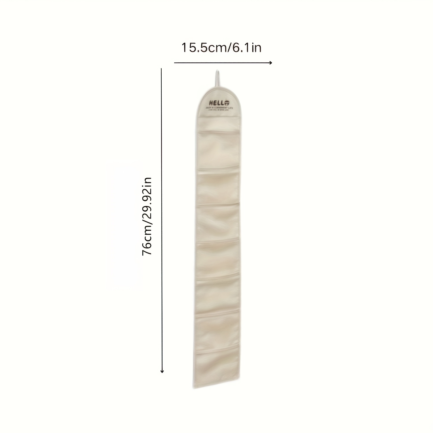 Image of 1pc Dormitory Cosmetic Storage Hanging Bag For Lip Gloss, Lipstick, And Jewelry, Large Capacity Hanging Organizer