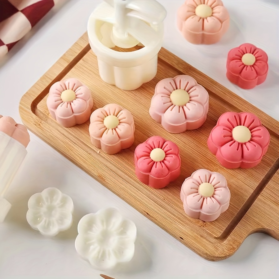 25g 50g mini mooncake hand pressed mold cute flower shape Temu