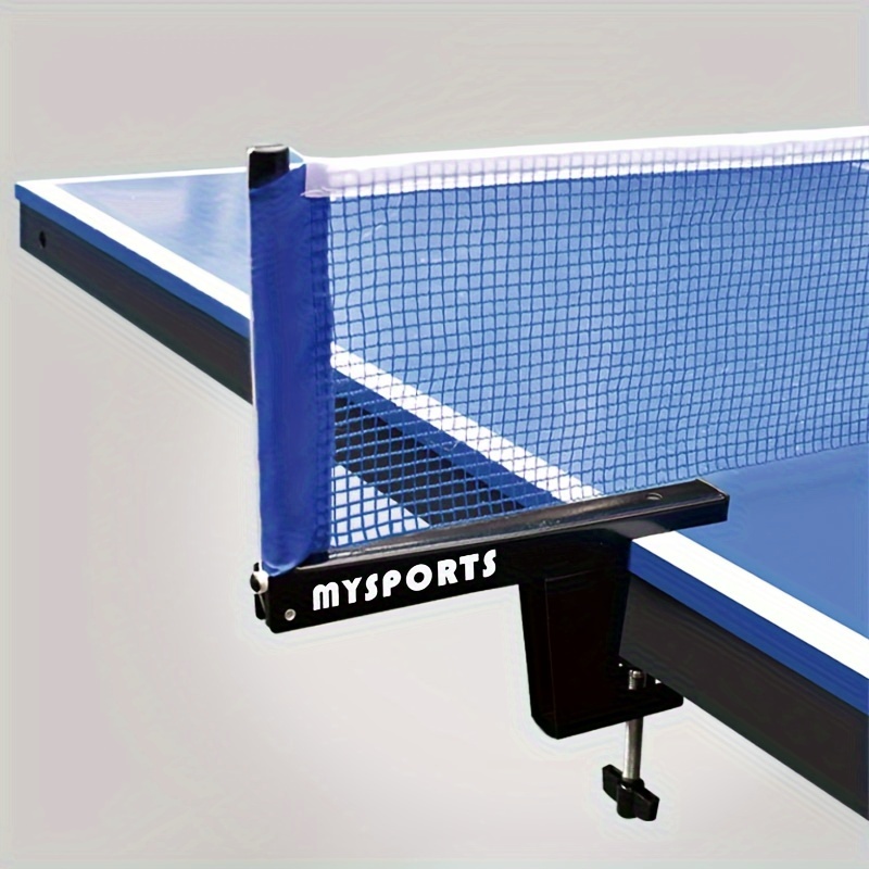 TEMU Iron Tennis Net And Post Set - -on Pong Net & Post With Nut For Training, , And Fitness - Sturdy Metal Clamp For , Black - Single Pack