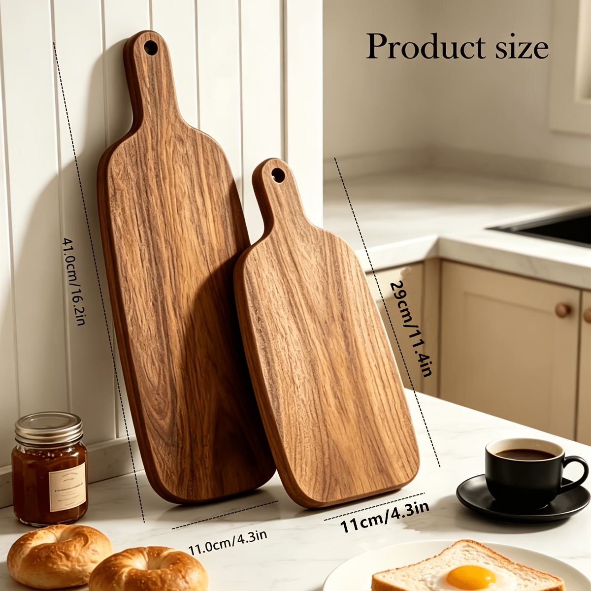 TEMU 2 piezas de tablas de cortar multifuncionales de madera con , adecuadas para en la cocina, tablas de cortar y tablas de charcutería, se pueden