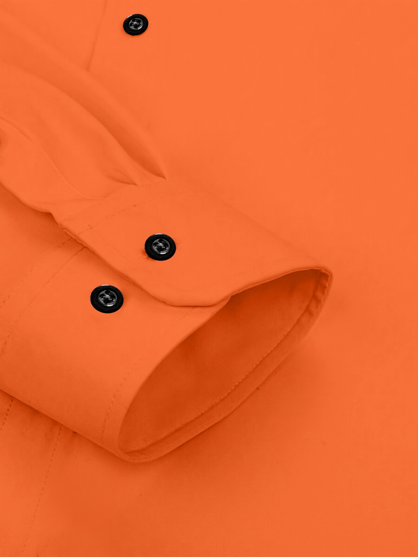 Camisa de hombre de manga larga, corte regular, casual, con botones y bolsillos, diseño elegante y cómodo, perfecta para el uso diario, modelo CS180. 64 metros Naranja