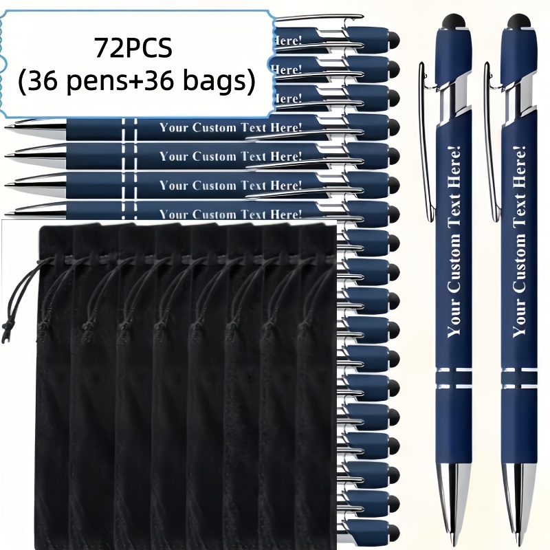 Custom Logo Metal Ballpoint Pens Set with Black Ink