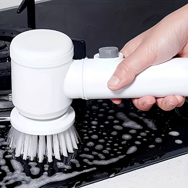 electric pot brush for household kitchen handheld fully automatic pot dish and plate scrubbing powerful in removing scale and grease non stick to oil multi functional cleaning brush Product details 1