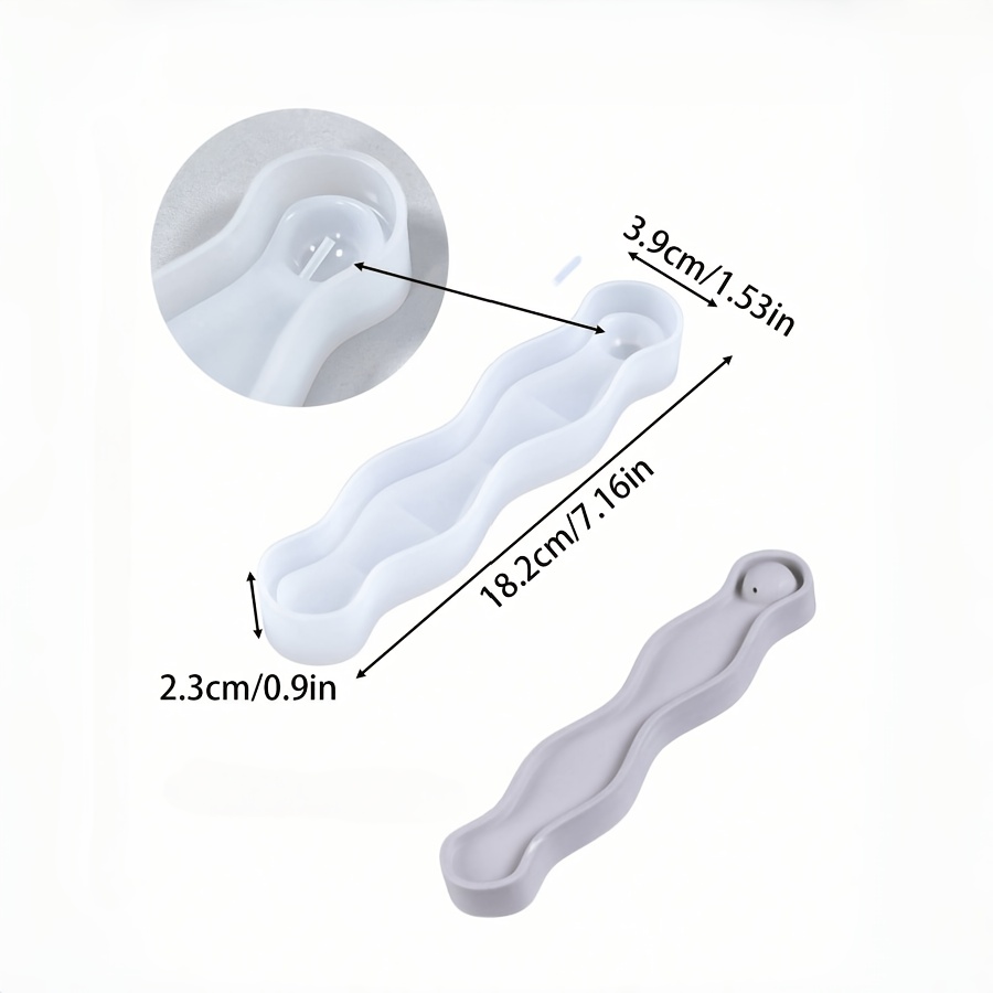 TEMU Moule en silicone résine - 1pc Moule en silicone pour plateau , Décoration intérieure, Décoration de chambre, Décoration de table, Moule à