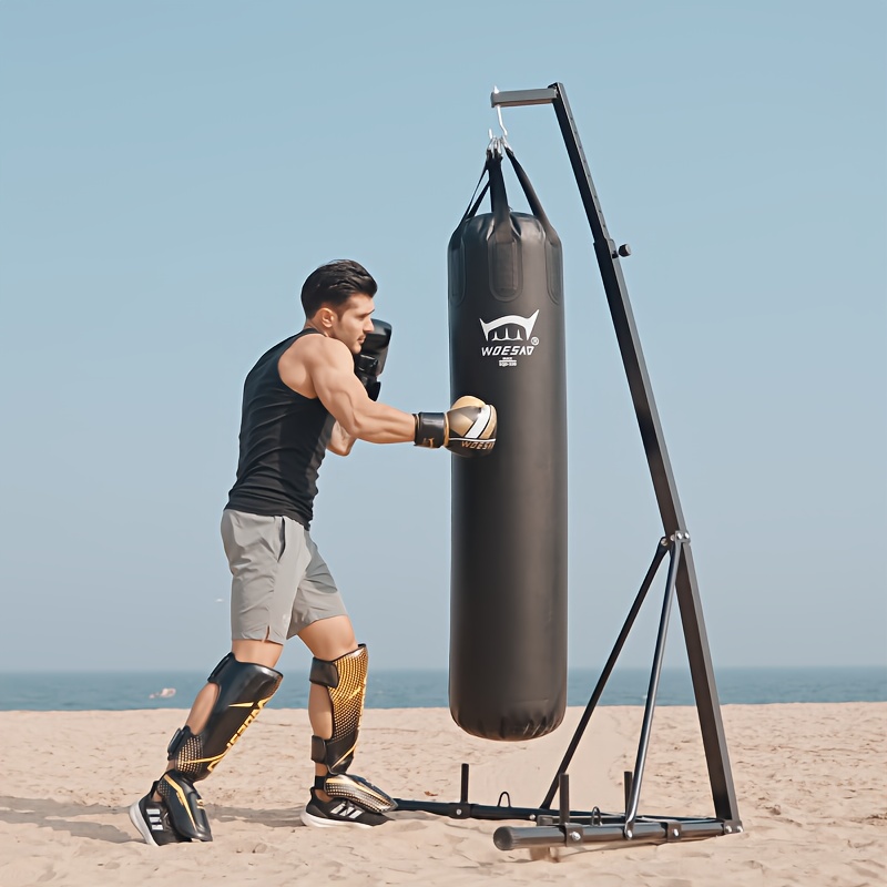boxing sandbag hanging heavy duty boxing sandbag suitable for kickboxing karate taekwondo and muay thai   exercise multiple colors   stand not included