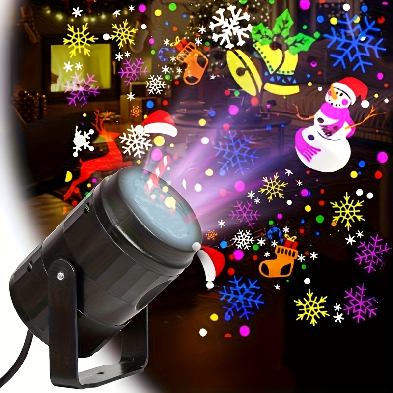 TEMU 1 Set Single Head Light / 2 Sets Single Head Light + Bedroom Starlight Light, High-brightness Christmas Projection Light, Multiple