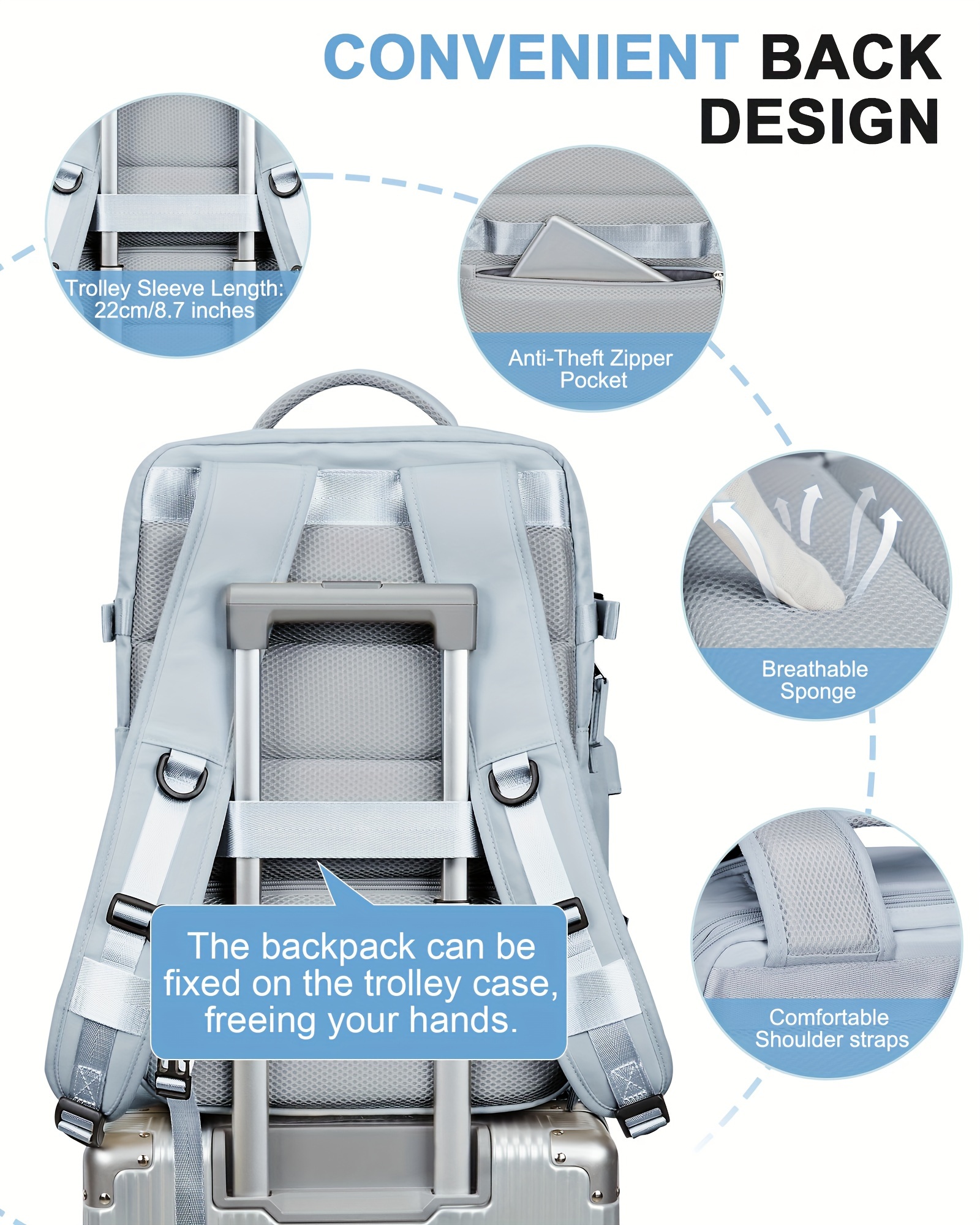 Stylish Simple Multi kinetic Travel Backpack Independent - Temu